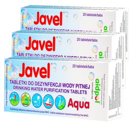 Tabletki do Uzdatniania Wody Pitnej Javel Aqua 60szt.